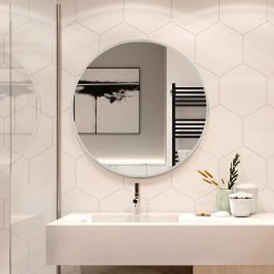 Sherman Stainless Steel Round Medicine Cabinet with Mirror