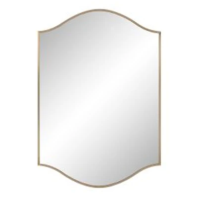 Florianne 36" Tall Rectangular Arch Mirror, Champagne
