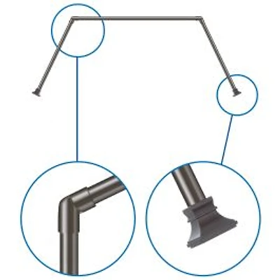 Versailles Bay Window Rod - Oil Rubbed Bronze