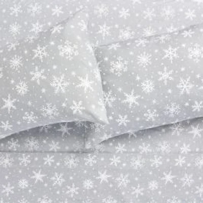 Snow Flannel Sheet Set