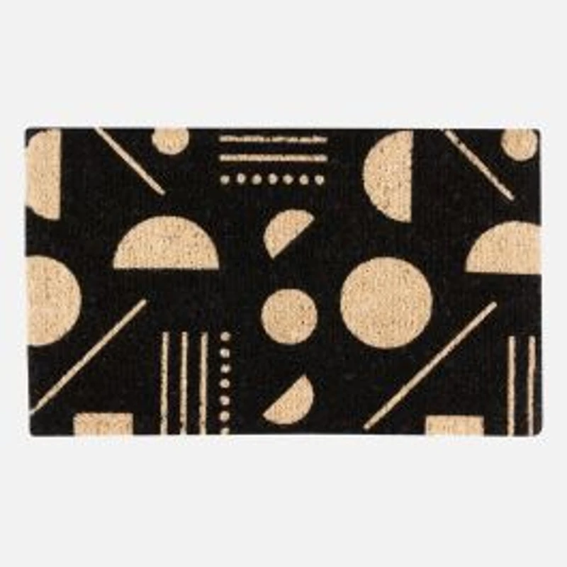 Domino Coir Rug - Black