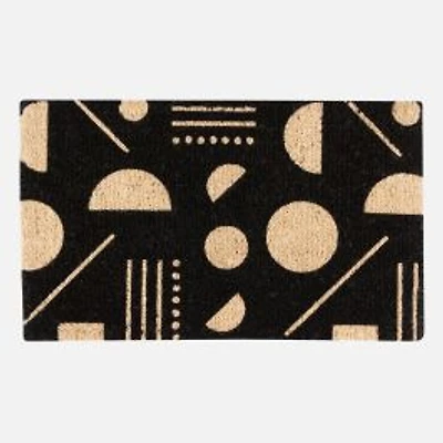 Domino Coir Rug - Black