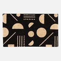 Domino Coir Rug - Black