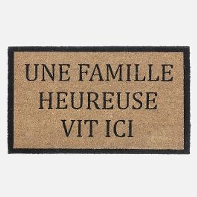 Coir Door Mat - Une Famille Heureuse