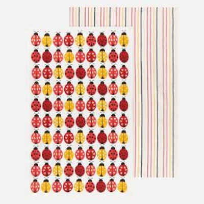 Danica Ladybugs Serviettes de table, ensemble de 2