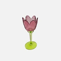 Tulip Glass Candle Holder, Small