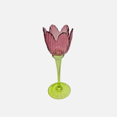 Tulip Glass Candle Holder