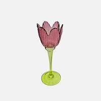 Tulip Glass Candle Holder, Medium
