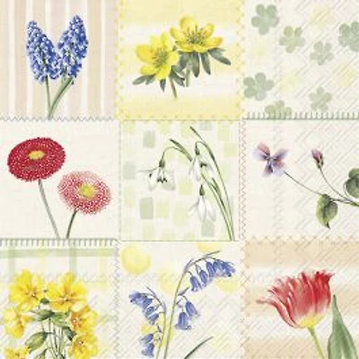 Spring Collage Luncheon Napkins, pack of 20