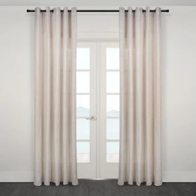 Spezia Heavy Semi Sheer Grommet Curtain