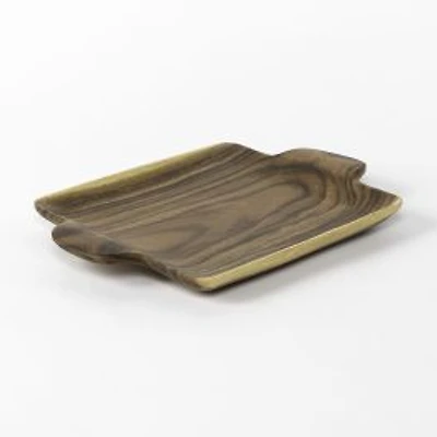 gusto! Square Plate with Handles - 13" x 10" x 1.25"