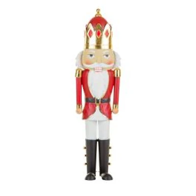 Red and Gold Metal Regal Nutcracker