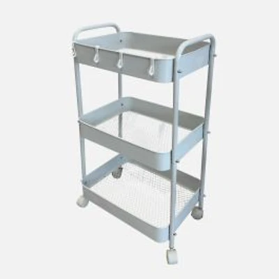 Sumbra 3-tier Trolley with wheels - White