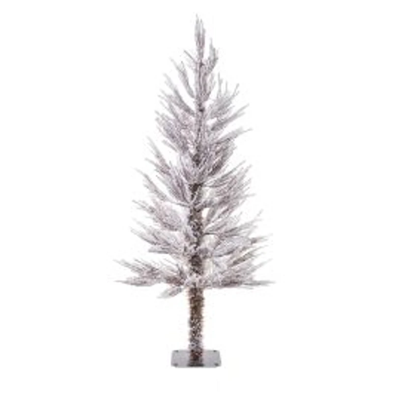 Green Pvc Christmas Trees with Silver Planter
