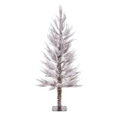 Green Pvc Christmas Trees with Silver Planter