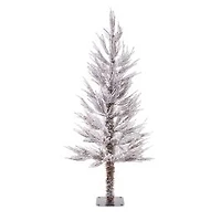 Green Pvc Christmas Trees with Silver Planter