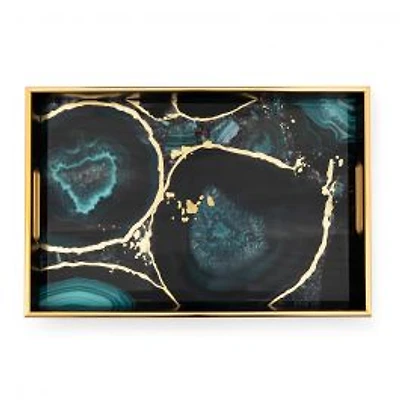 Savoy Agate Rectangle Tray by Torre & Tagus (17.75")
