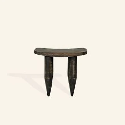 Vintage Yogi Senufo High Stool – Black