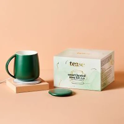 Smart Heated Mug Kit with Wireless Charger - Deep Mint