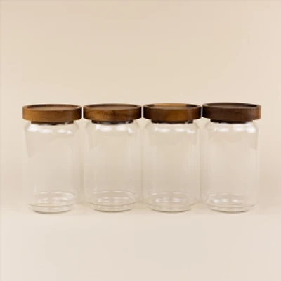 Bocaux en verre, ensemble de 4 - Moyen