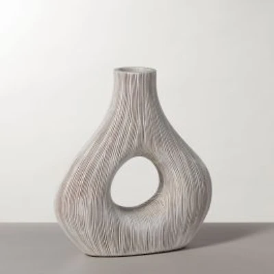 Torre & Tagus Alma Etched Patina Vase - 9", Brown