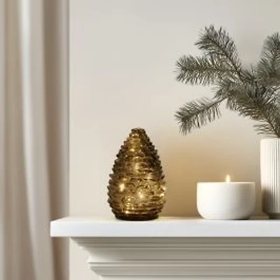 Torre & Tagus Pine Cone LED Lamp
