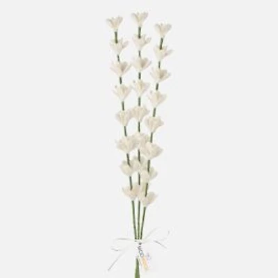 Torre & Tagus Modwool Felt 3-stem White Lavender Bouquet