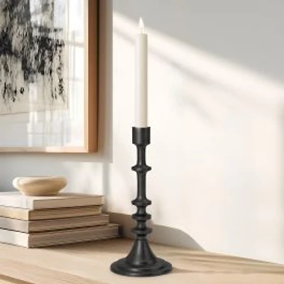 Torre & Tagus Taper Candle Holder, 10" - Black