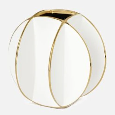 Torre & Tagus Gold Trim Divide Ball Vase