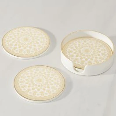 Torre & Tagus Savoy Coasters, Set of 4 - Round