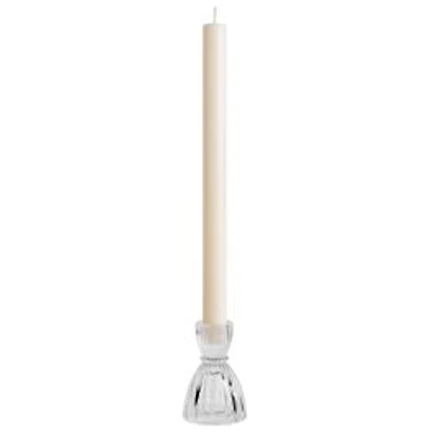 Olivia Clear Glass Candle Holder by Torre & Tagus
