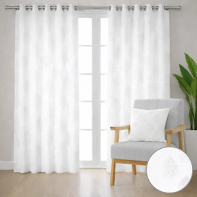 Turia Jacquard Grommet Curtain