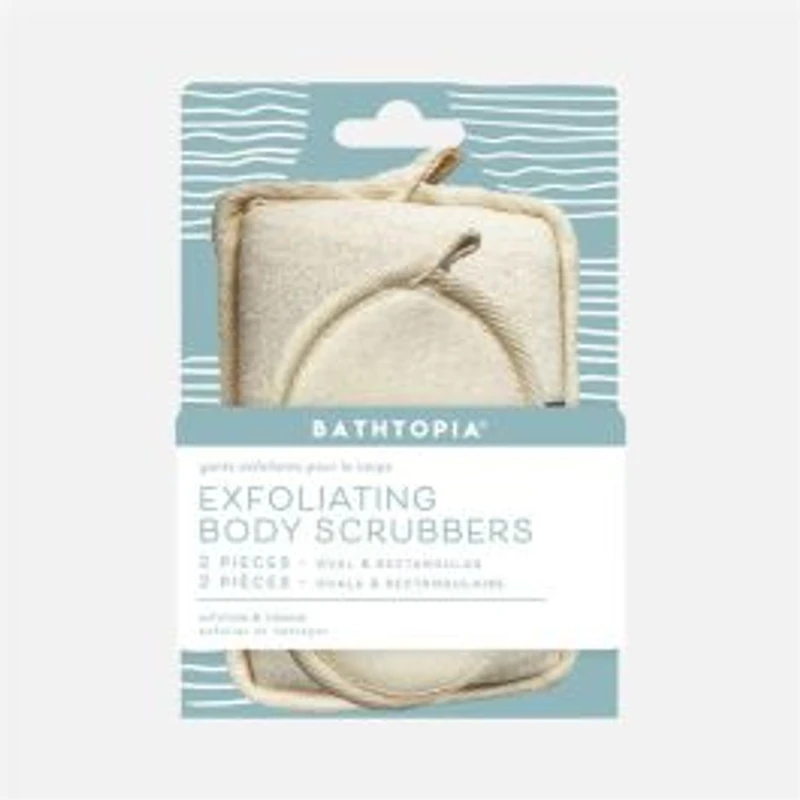 Exfoliating Body Scrubbers, Set of 2