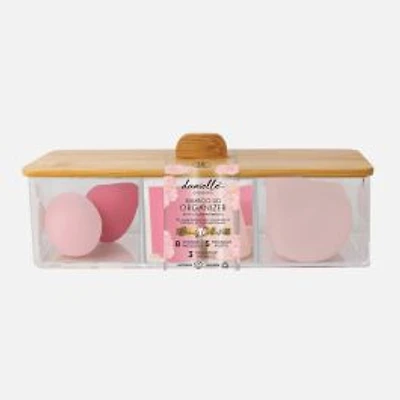 Bamboo Lid Organizer 3 Compartments