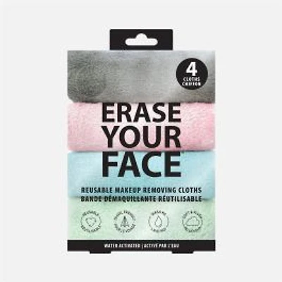 Reusable Makeup Removing Cloths, Pack of 4