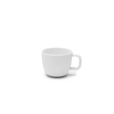 Passe-Partout Matte White Espresso Cups, Set of 4