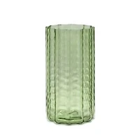 Waves 02 Green Blown Glass Vase