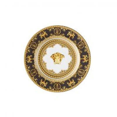 Versace I Love Baroque Black and Gold Plate - 18 cm