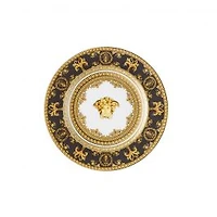 Versace I Love Baroque Black and Gold Plate - 18 cm