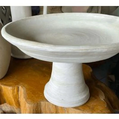 Terracotta Footed Serving Bowl