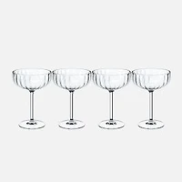 Villeroy & Boch Rose Garden Champagne Coupes, Set of 4