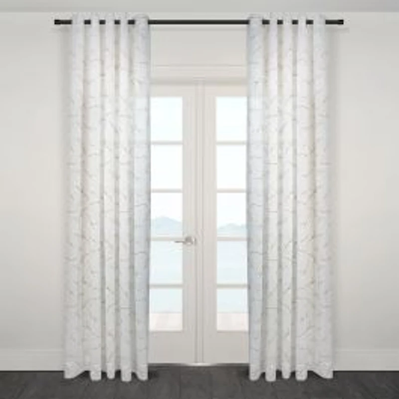 Vienne Printed Sheer Grommet Curtain