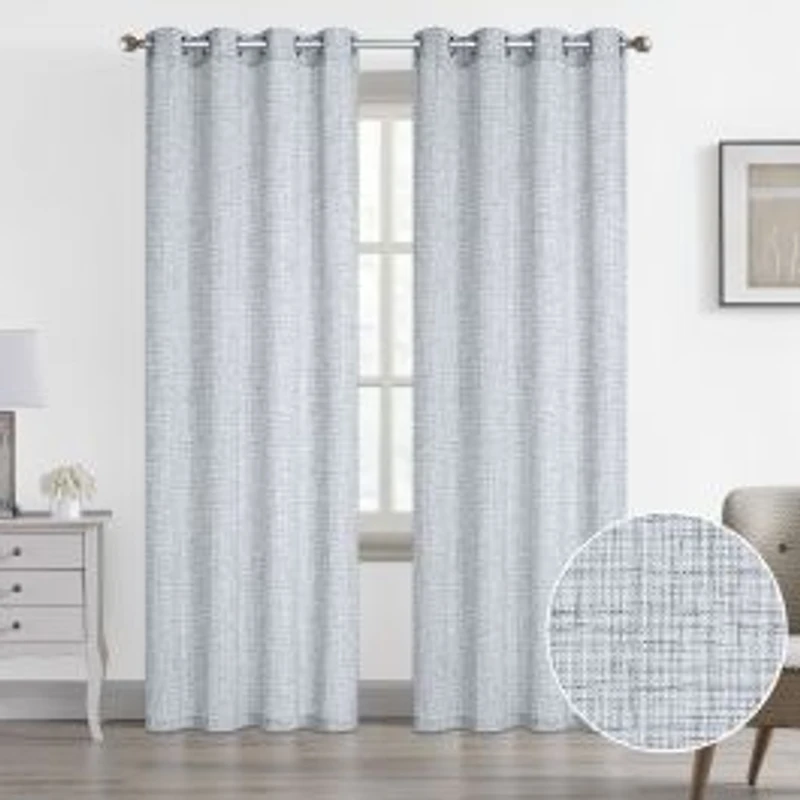 Vida Semi-Sheer Jacquard Grommet Panel