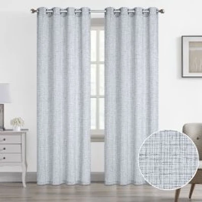 Vida Semi-Sheer Jacquard Grommet Panel