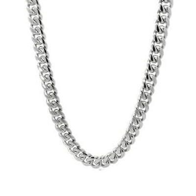Luenzo 8mm Cuban Link 24'' Necklace