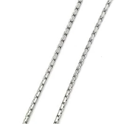 Luenzo 3mm Long Box Chain 24" Necklace