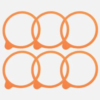 WECK Large Rubber Rings, Set of 6