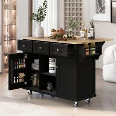 Kitchen Island Cart with Wheels