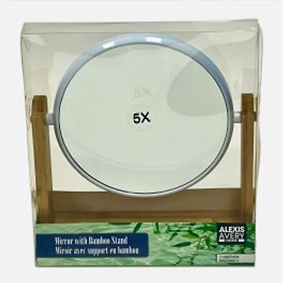 Bamboo Magnifying Mirror - Brown