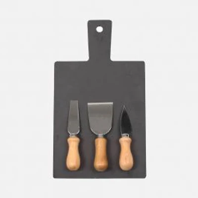 4-Piece Slate Cheese Serving Board